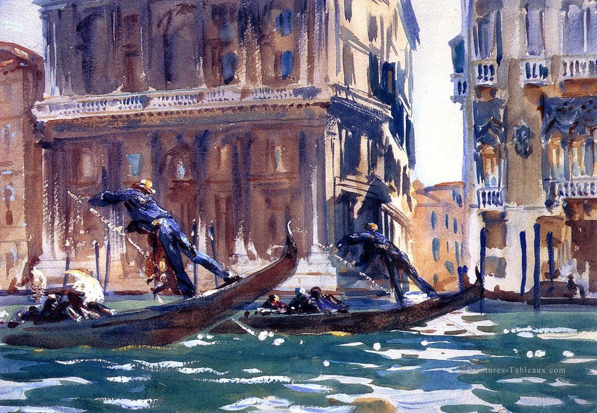 Sur le canal John Singer Sargent aquarelle Peintures à l'huile